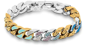 Louis Vuitton Chain Links Patches Bracelet Multicolor