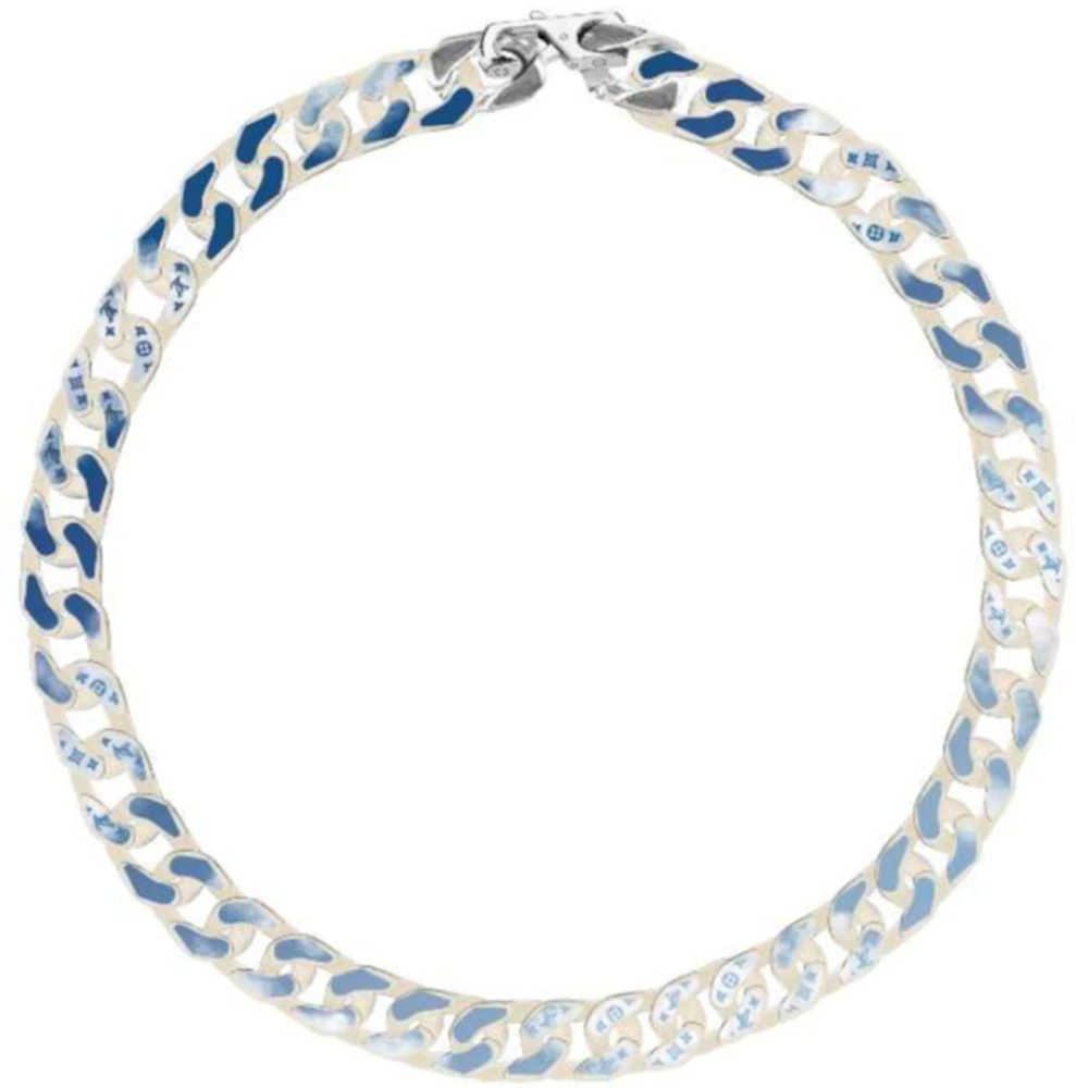 Louis Vuitton Chain Bracelet Cloud Blue in Metal with Silver-tone - US