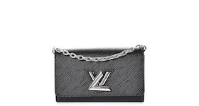 Louis Vuitton Twist Chain Wallet Epi Noir Black