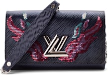 Louis Vuitton Twist Chain Wallet Limited Edition Aqua Print Epi Leather