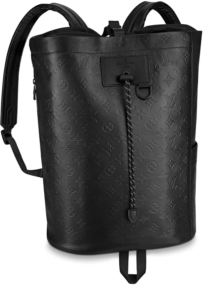 Louis Vuitton 2019 Pre-owned Monogram Shadow Chalk Backpack - Black