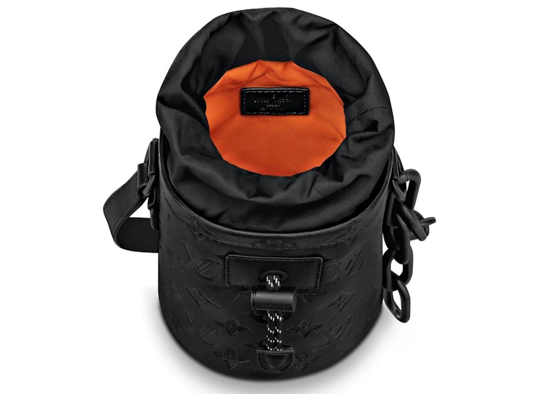 Louis Vuitton Chalk Nano Bag Monogram Shadow Black in Calfskin with