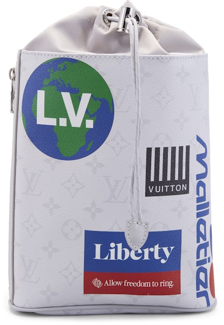 Louis Vuitton Chalk Sling Bag Limited Edition Logo Story Monogram Canvas