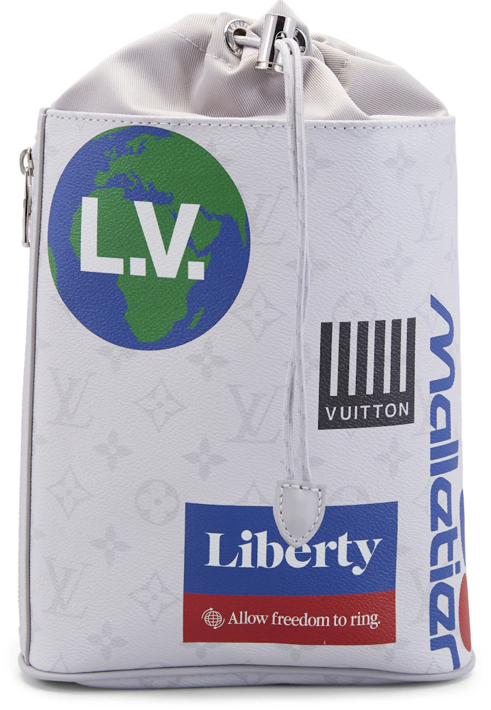 Louis Vuitton Chalk Sling Bag Monogram Logo Story White in Canvas