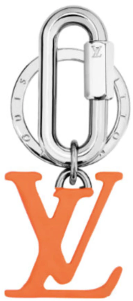 Louis Vuitton Charm LV Orange in Silver-tone with Silver-tone/Orange