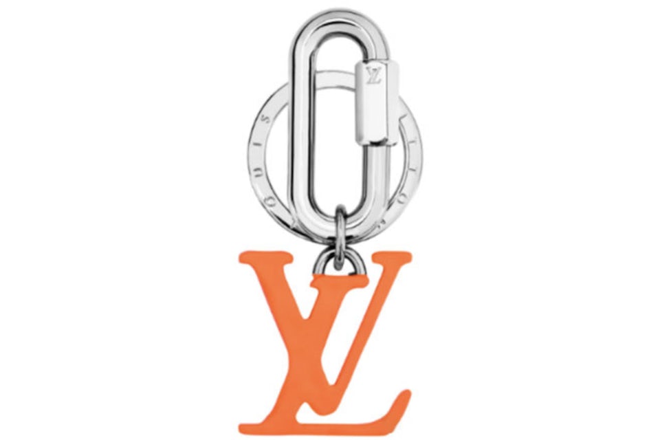 Louis Vuitton Charm LV Orange in Silver-tone with Silver-tone