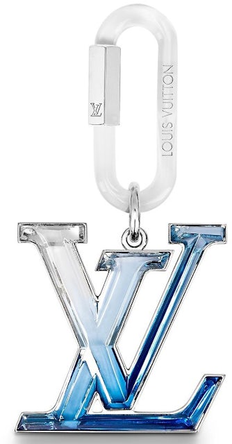 Louis Vuitton LV Plexi Bag Charm Blue in Silver-color - US