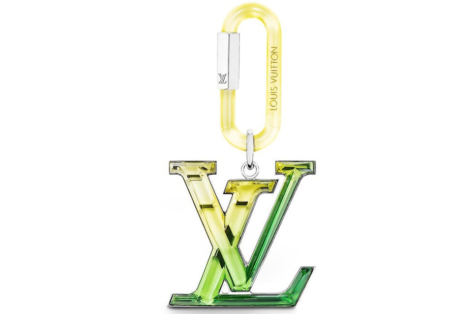 Louis Vuitton Plexi Bag Charm Yellow/Green in Silver-color - US