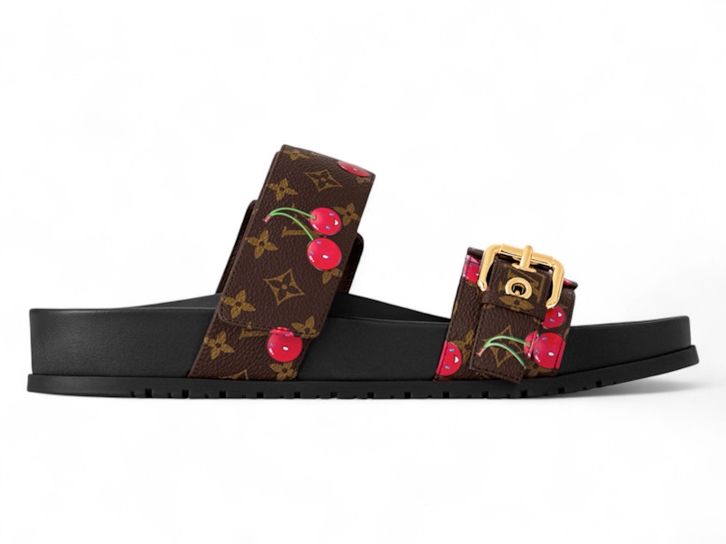 コラボ【LOUIS VUITTON × 村上隆】Bom Dia Flat Comfort Mule Louis-Vuitton-Cherry-Bom-Dia-