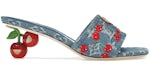 Louis Vuitton Cherry Lily Mule x Takashi Murakami Denim