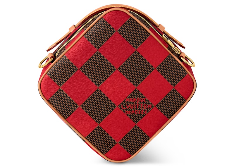 Louis Vuitton Chess Messenger Bag Damier Pop Red in Coated Canvas