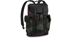Louis Vuitton Christopher Backpack Camouflage Monogram PM Black/Green
