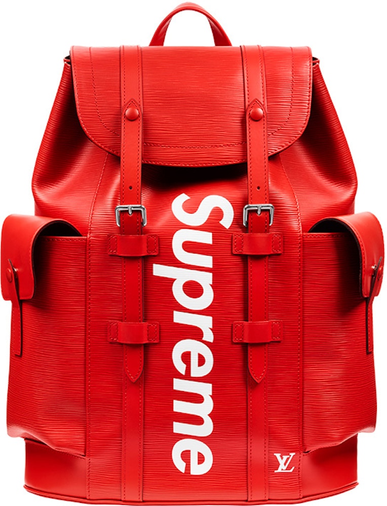 Louis x Christopher Backpack Epi PM Red