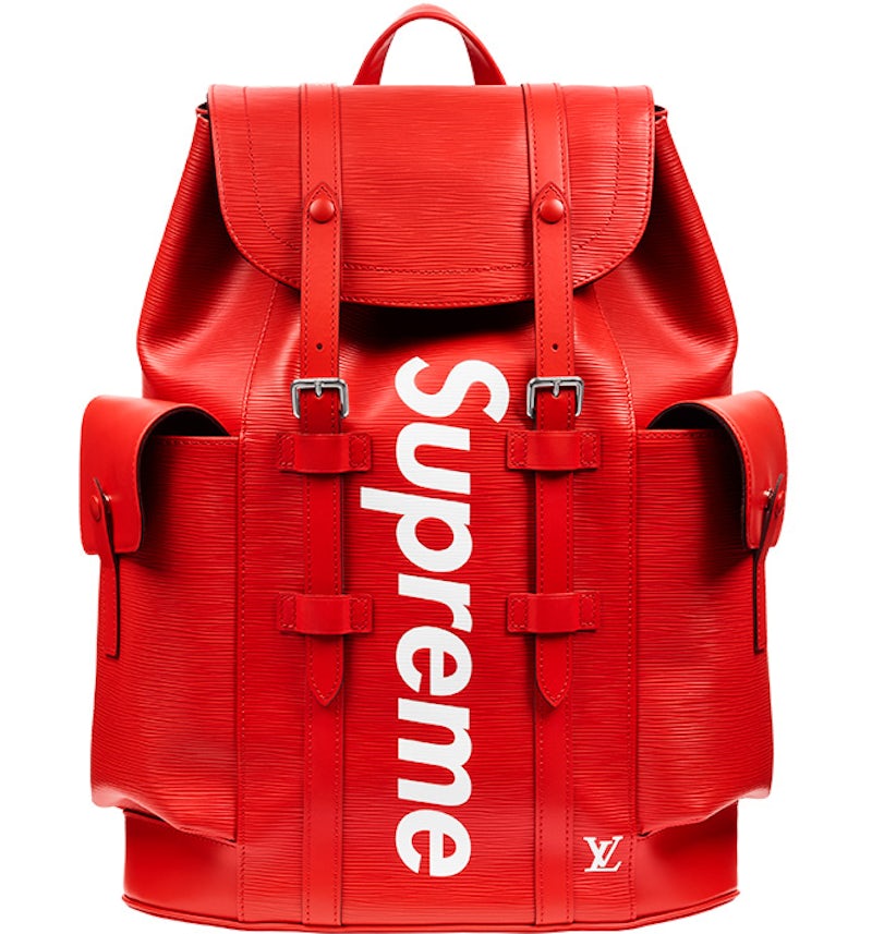 Mochila Louis Vuitton x Supreme Christopher Epi PM en rojo US