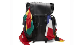 Louis Vuitton Christopher Backpack Flags GM Black Multicolor