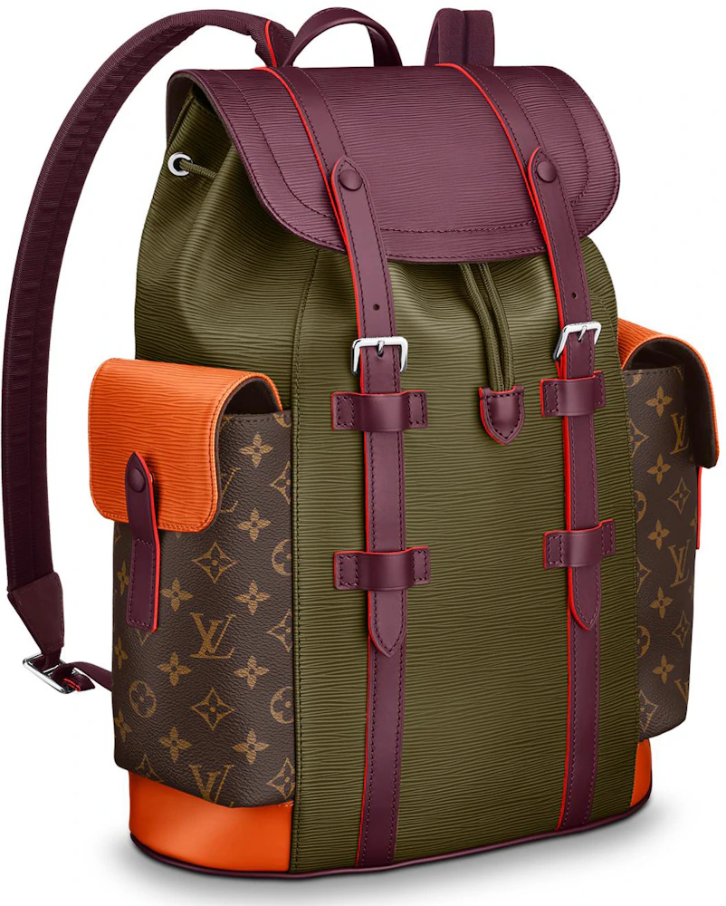 Just the right mix. The #LouisVuitton Christopher Backpack is part of the  new Epi Patchwork Collection. …