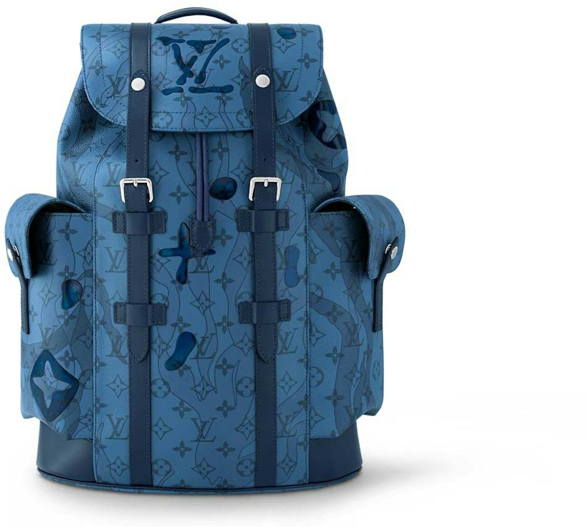 Louis Vuitton® Christopher MM Abyss Blue. Size in 2023