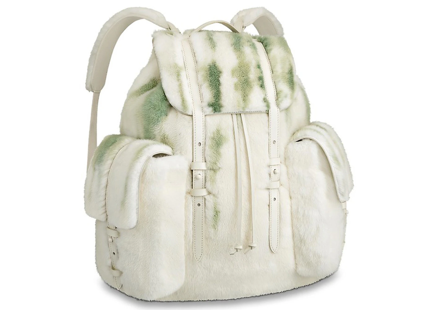 Louis Vuitton Christopher Mink White in Mink Fur with White - US