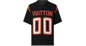 Louis Vuitton Chunky Intarsia Football T-shirt Black