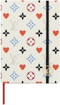 Louis Vuitton Clemence Notebook Game On White