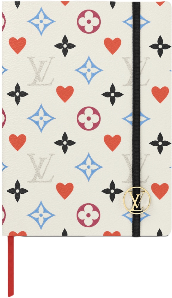 spole Pastor have tillid Louis Vuitton Clemence Notebook Game On White in Coated Canvas