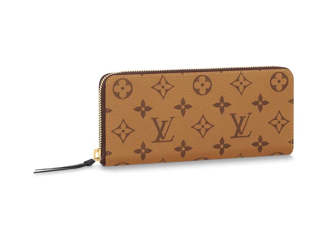 Pre-owned Louis Vuitton Clemence Wallet Monogram Reverse