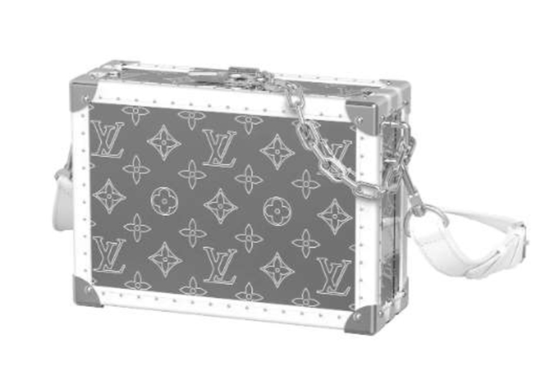 Authentic Louis Vuitton x Kim Jones Titanium Clutch Box Luxury Bags   Wallets on Carousell