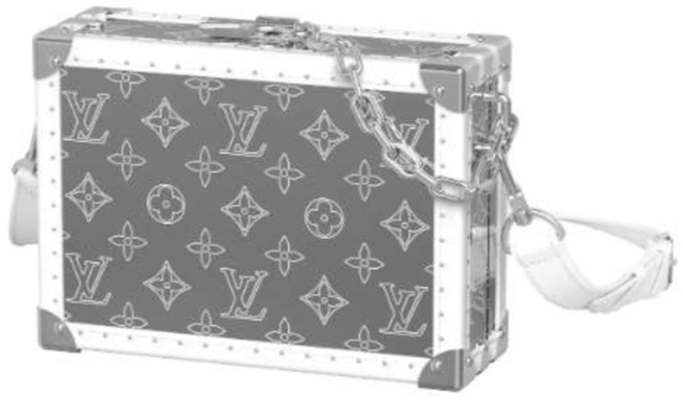 Louis Vuitton Clutch Box Monogram Titanium Silver in Titanium
