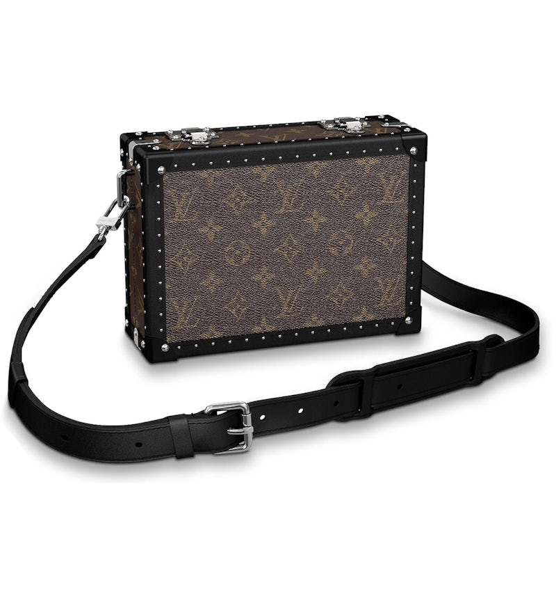 Louis Vuitton Caja de Embrague Monogram Marrón/Negro in Coated
