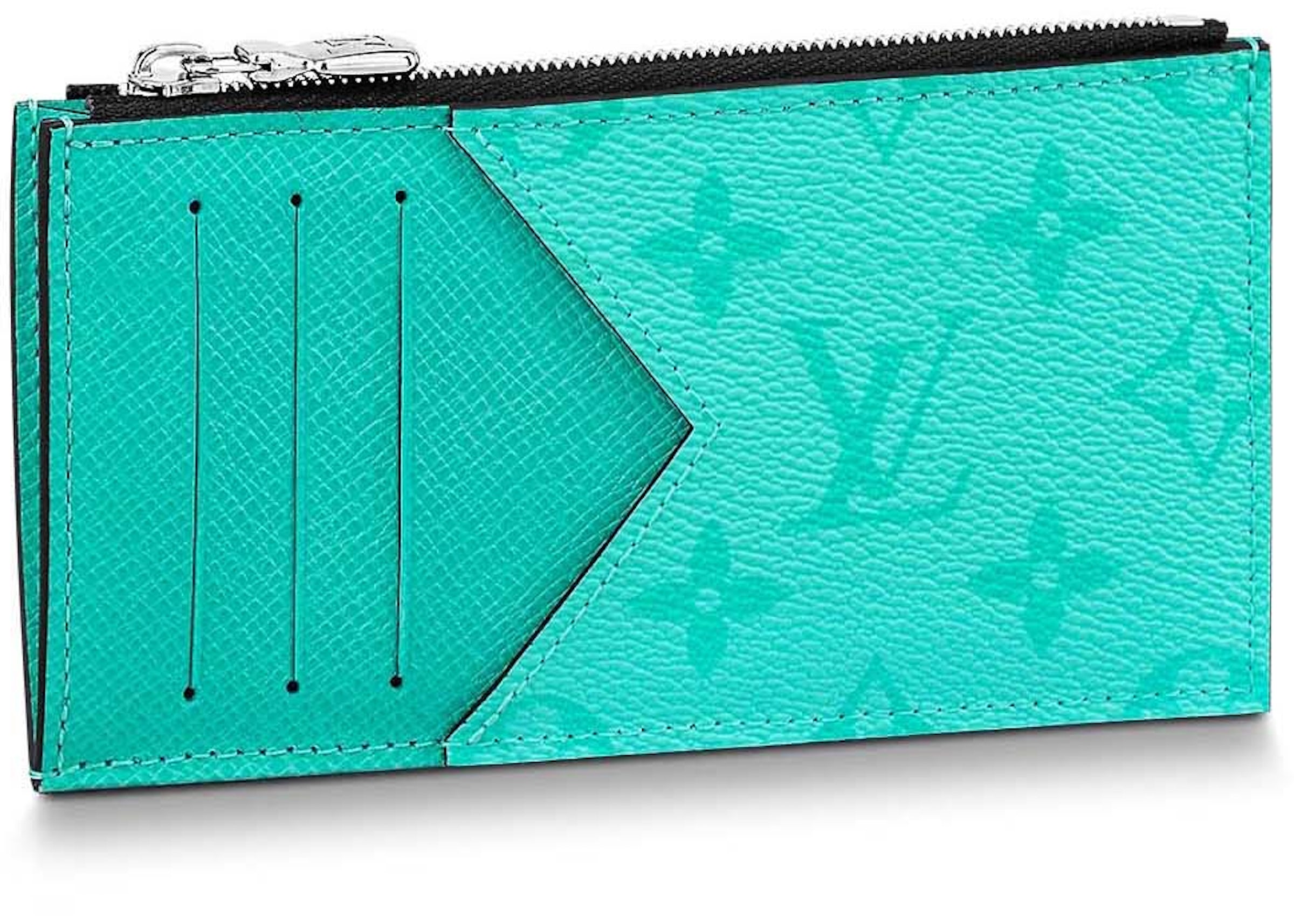 Louis Vuitton Coin Card Holder Miami Green in Monogram Coated