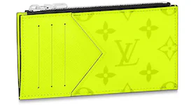 Louis Vuitton Coin Card Holder Neon Yellow