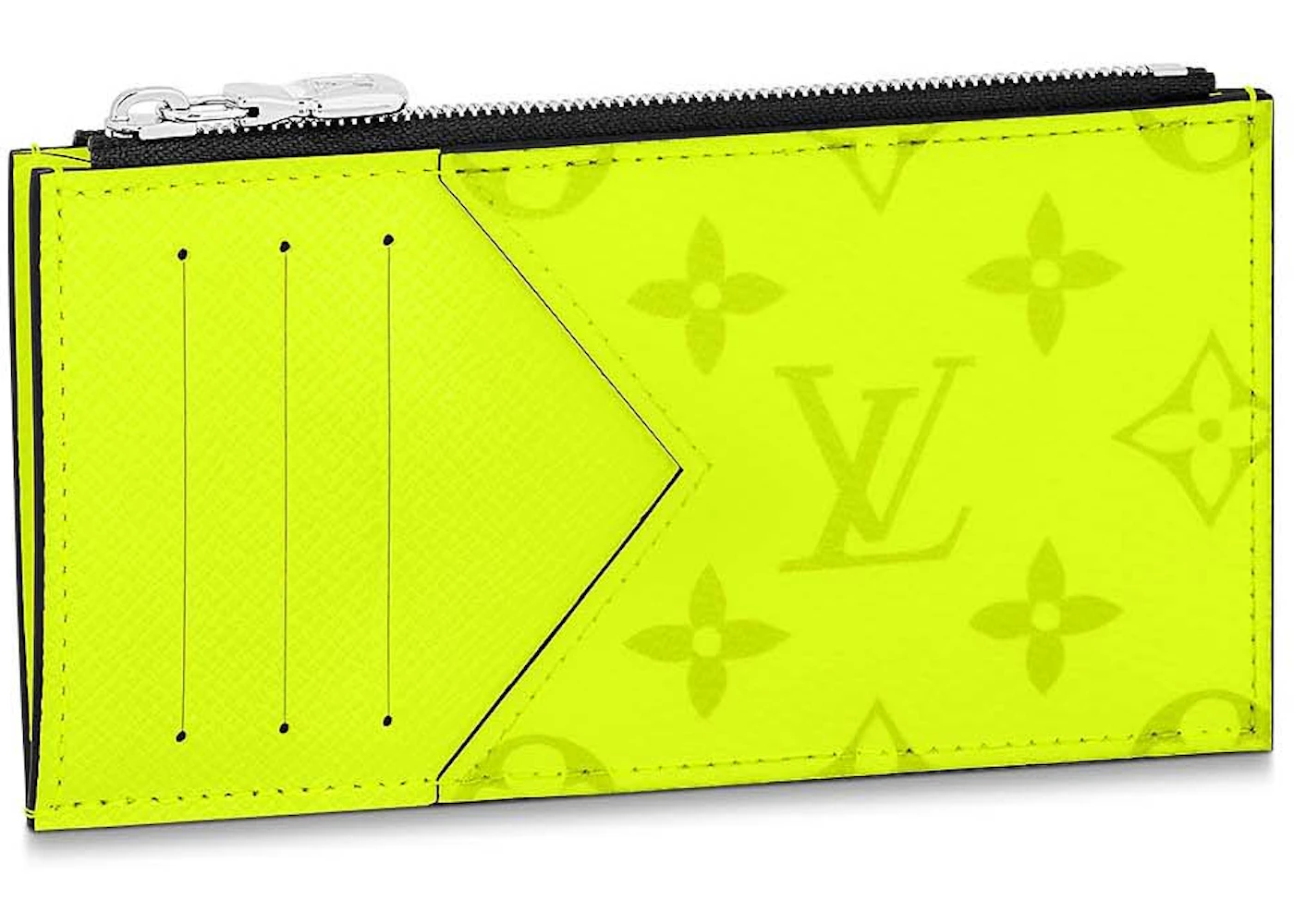 Louis Vuitton Pochette Voyage Neon Yellow in Monogram Coated Canvas/Taiga  Cowhide Leather with Palladium-tone - US