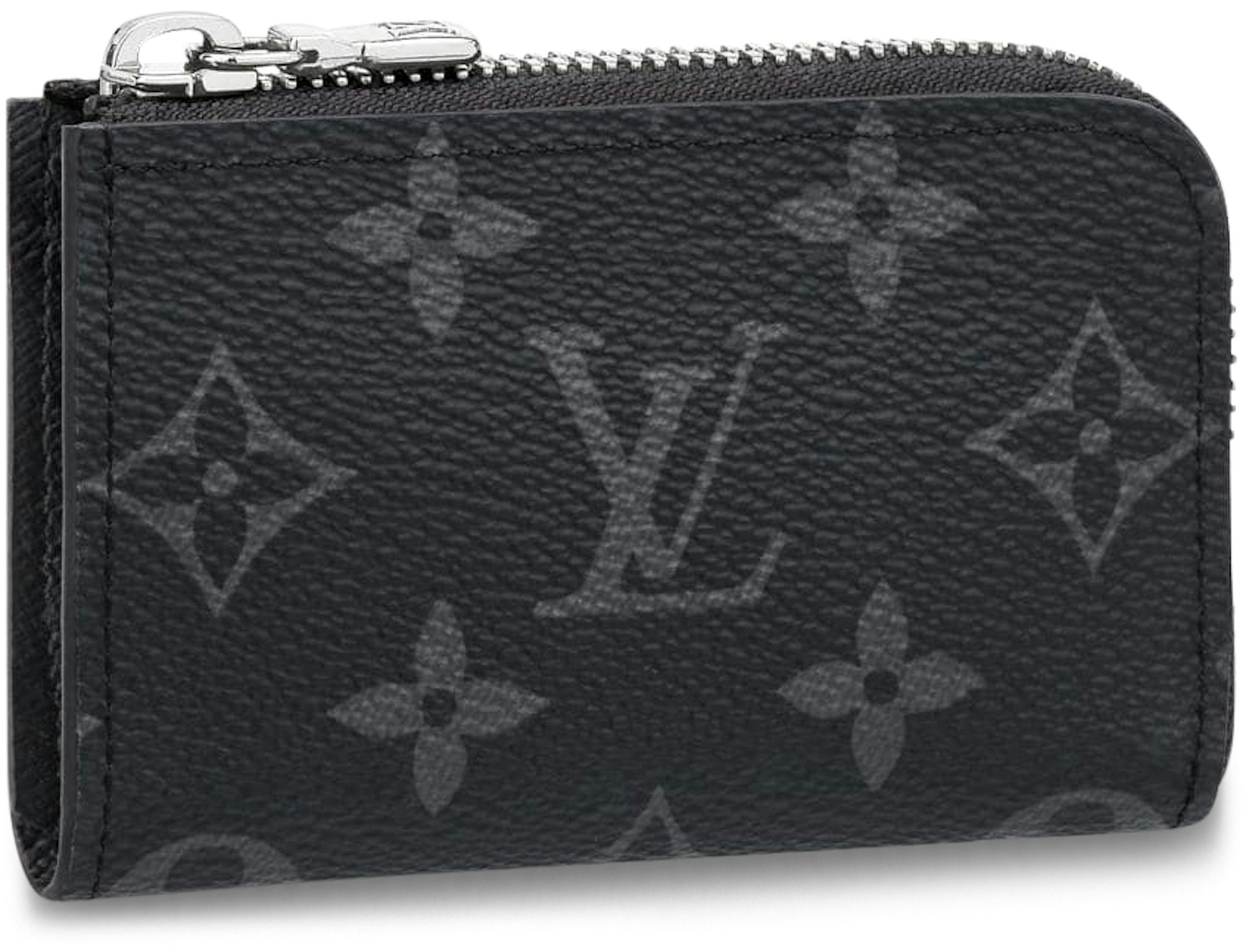 Louis Vuitton Coin Purse Monogram Eclipse Black Gray in Coated Canvas with  Ruthenium-tone - GB