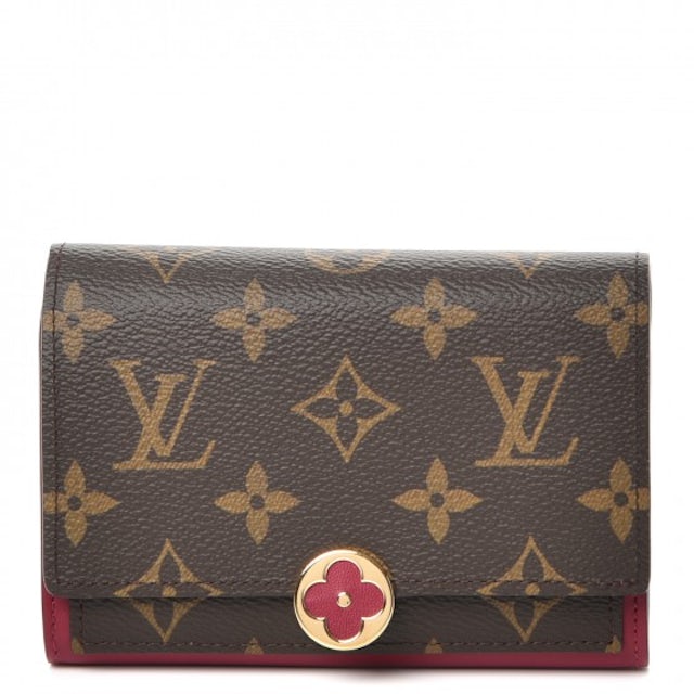 Louis Vuitton Portefeuille compact Flore Brown Cloth ref.889622 - Joli  Closet