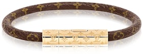 Blooming cloth bracelet Louis Vuitton Brown in Cloth - 21155670