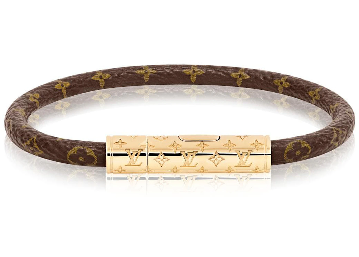 vuitton leather bracelet monogram