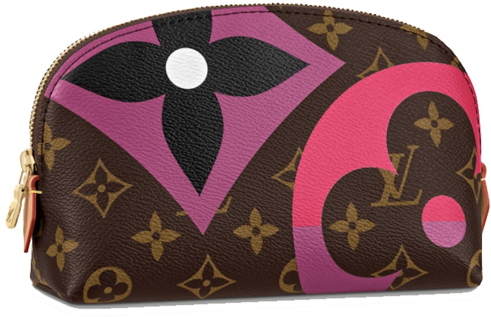 Louis Vuitton Game On Pochette Pink Monogram Cosmetic Pouch, New Toiletry