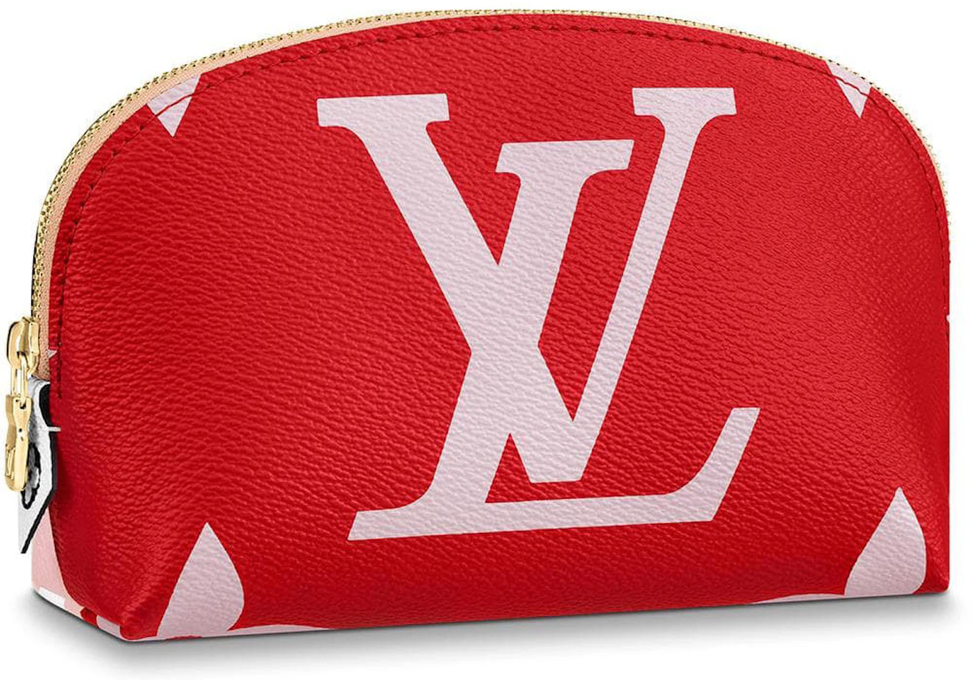 Louis Vuitton Cosmetic Pouch Monogram Giant Red/Pink in Coated