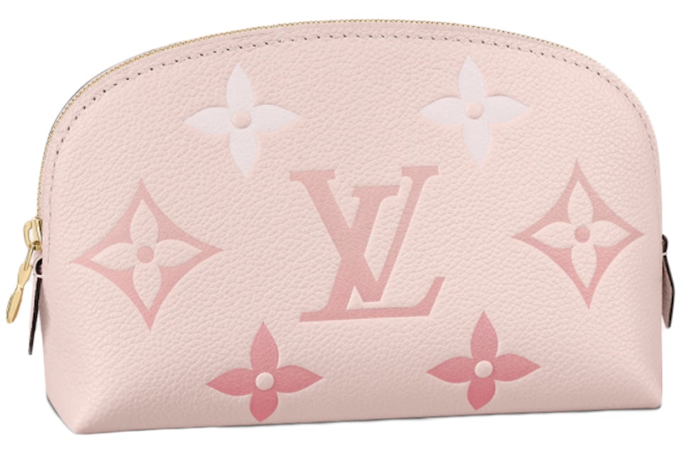 Louis Vuitton Cosmetic Pouch Rosebud in Embossed Cowhide Leather with  Gold-tone - US