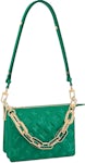 Coussin patent leather crossbody bag Louis Vuitton Green in Patent leather  - 36552209