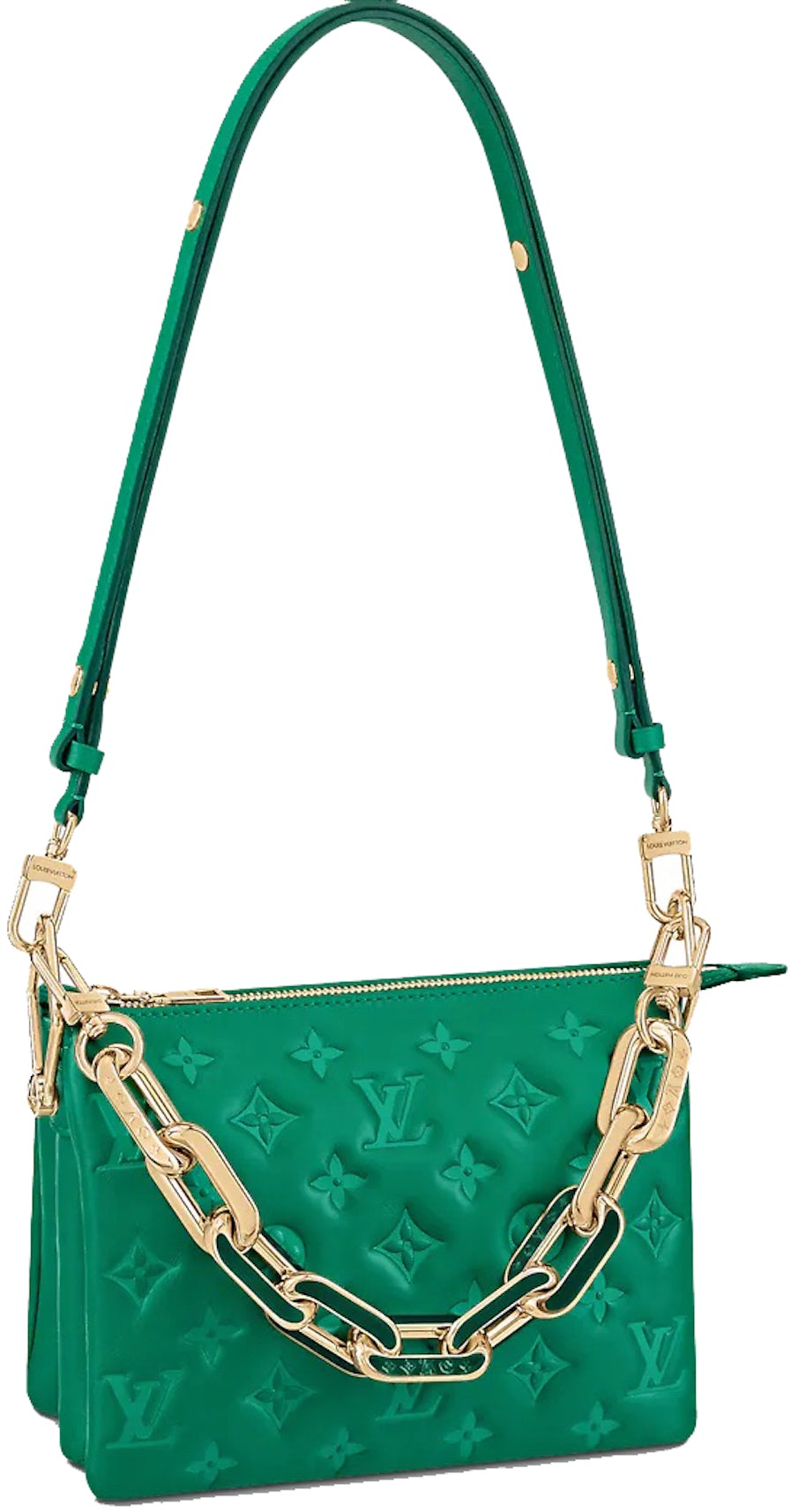 Louis Vuitton Coussin BB Emerald in Lambskin Leather with Gold