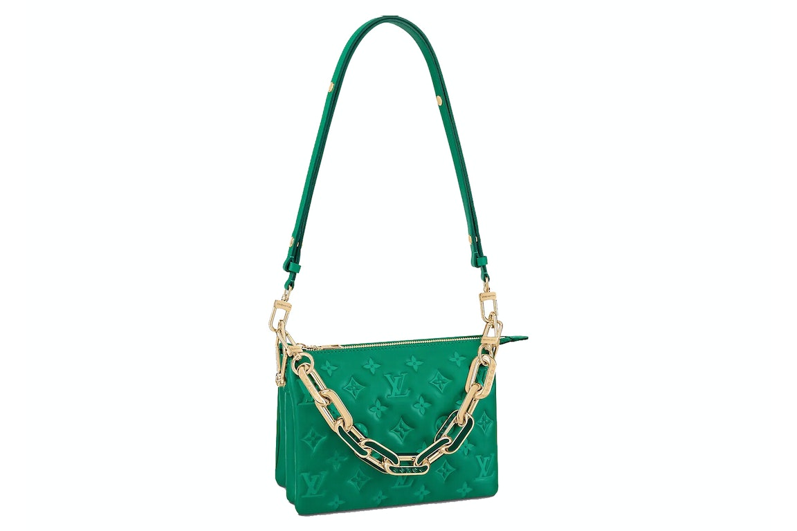 Pre-owned Louis Vuitton Coussin Bb Emerald