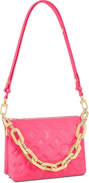Louis Vuitton Coussin BB Fluo Pink in Calfskin Leather with Gold-tone - US