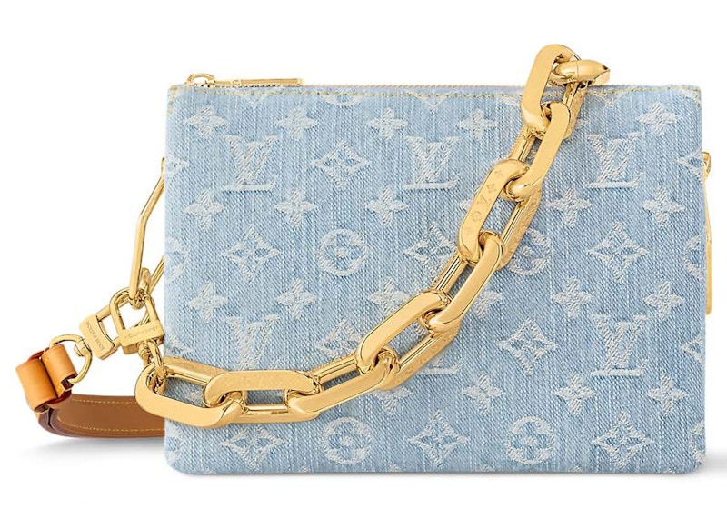 Pre-owned Louis Vuitton Women's  Coussin Bb In Sky Blue Denim
