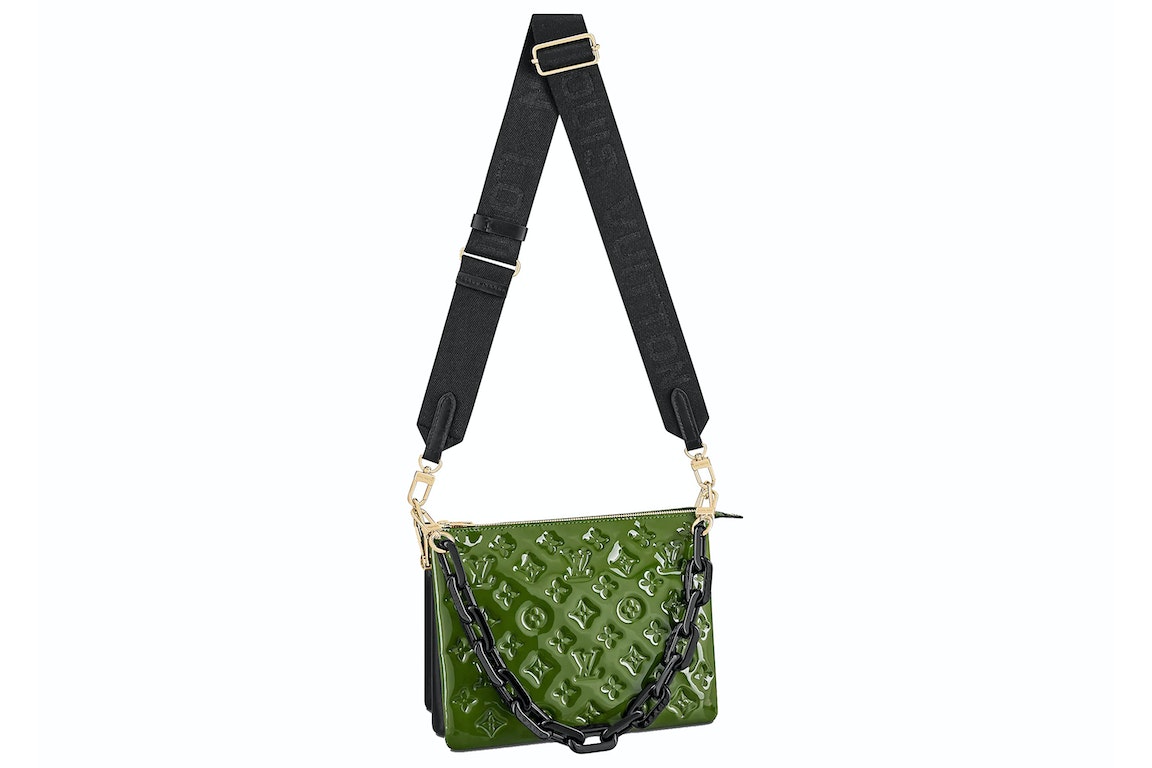 Pre-owned Louis Vuitton Coussin Pm Green/black