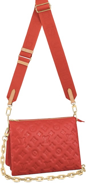 Louis Vuitton Coussin PM Red in Puffy Lambskin with Gold-tone - US
