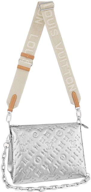 Louis Vuitton Coussin PM Silver in Puffy Lambskin with Gold-tone - US