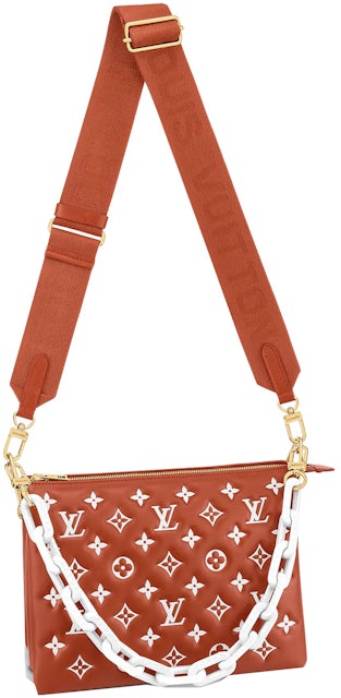 Louis Vuitton Coussin PM Terracotta in Calfskin Leather with Gold