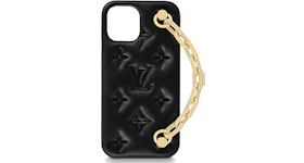 Louis Vuitton Coussin iPhone 12 Bumper Monogram Embossed Black
