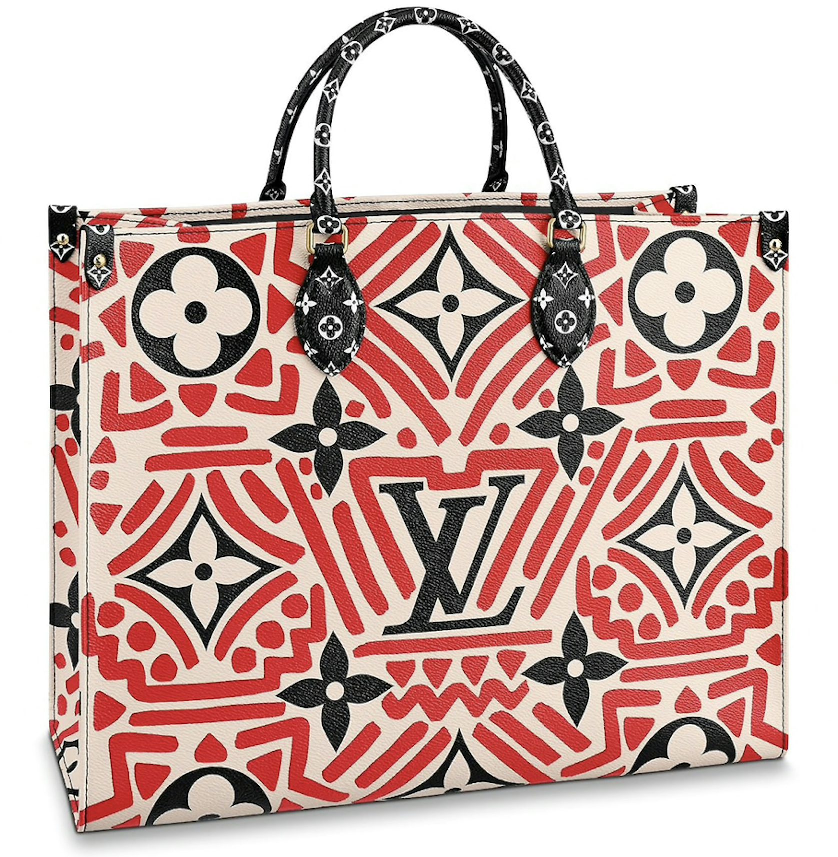 Louis Vuitton Crafty Neverfull MM Cream/Red in Monogram Giant Coated Canvas  with Gold-tone - US